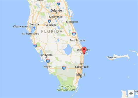 West Palm Beach Map Florida